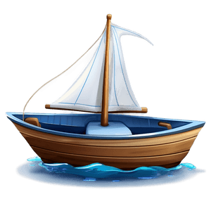 Cartoon Sailboat for Kids PNG bft79 PNG