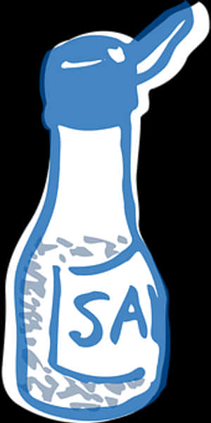 Cartoon Salt Shaker Graphic PNG image with transparent background
