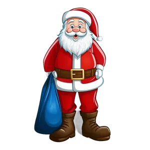 Cartoon Santa Bag Png Qkx PNG Image