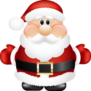 Cartoon Santa Claus Smiling PNG with transparent background