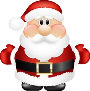 Cartoon Santa Claus Smiling PNG Image