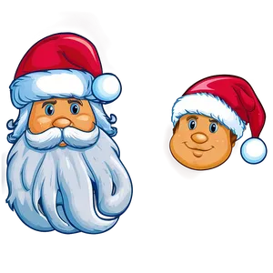 Cartoon Santa Hat Art Png 06262024 PNG Image