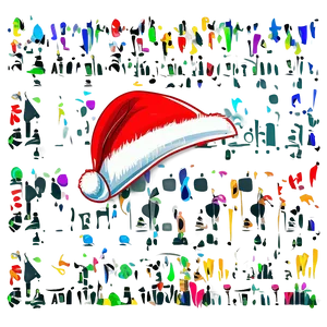 Cartoon Santa Hat Vector Png Vru PNG Image