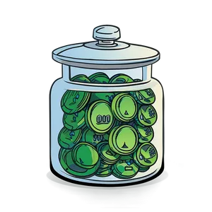 Cartoon Savings Jar Png Jww98 PNG Image