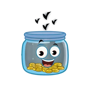 Cartoon Savings Jar Png Pju PNG Image