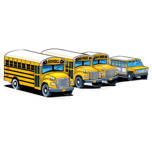 Cartoon School Bus Illustration PNG 49 PNG