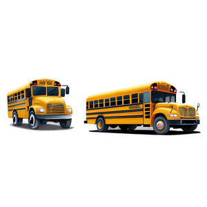 Cartoon School Bus Illustration PNG ytk PNG