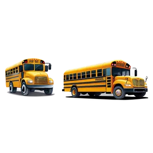 Cartoon School Bus Illustration Png Ytk PNG Image