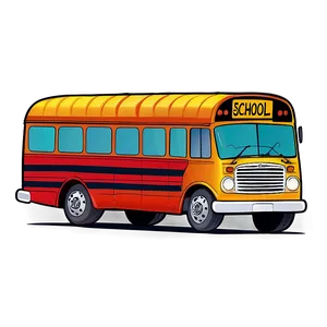 Cartoon School Trip Bus Png Lrx PNG Image