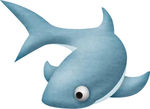 Cartoon Shark Illustration PNG Image