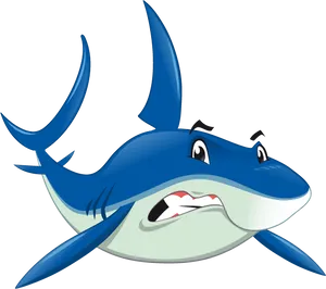 Cartoon Shark Vector Illustration PNG Image