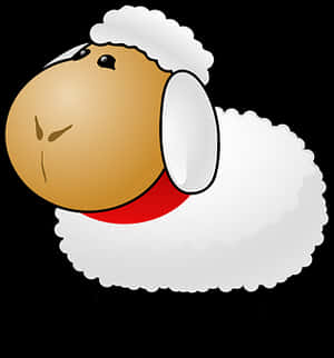 Cartoon Sheep Graphic PNG image with transparent background