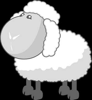 Cartoon Sheep Illustration PNG image with transparent background
