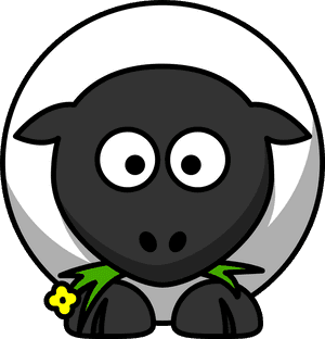 Sheep, Round, Cartoon, Face, Lamb, Eating, Farm, Animal - Cartoon Farm Animal Clipart, HD Png Download PNG with transparent background