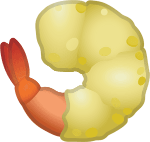 Fried Shrimp Icon - Shrimp Emoji Png, Transparent Png PNG