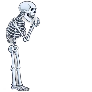 Cartoon Skeleton In Rain Png 06262024 PNG Image