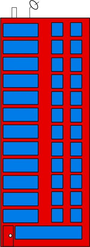 Cartoon Skyscraper Design PNG Image