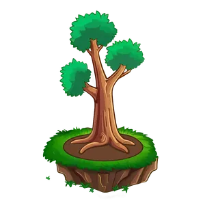 Cartoon Small Tree Png Iaj PNG Image