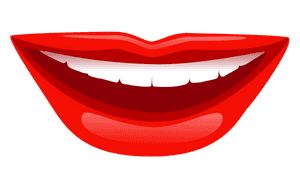 Cartoon Smile Graphic PNG image with transparent background