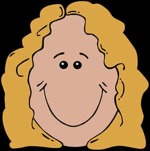 Cartoon Smiling Face Illustration PNG image with transparent background