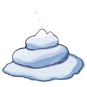 Cartoon Snow Pile Png Jok PNG Image