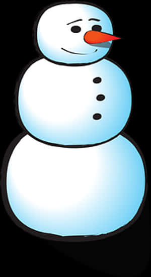 Cartoon Snowman Illustration PNG image with transparent background