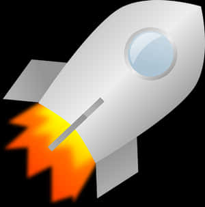 Cartoon Space Rocket Launch PNG image with transparent background