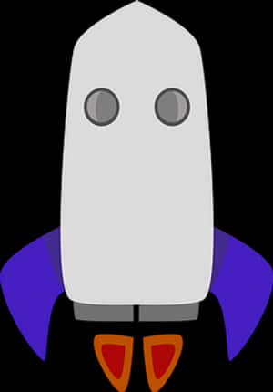 Cartoon Space Rocket Vector PNG image with transparent background