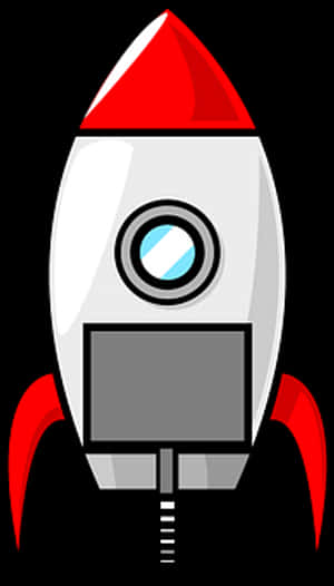 Cartoon Space Rocket Vector PNG image with transparent background