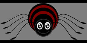 Cartoon Spider Graphic PNG image with transparent background
