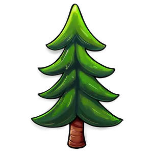 Cartoon Spruce Tree Character Png Ovo PNG Image