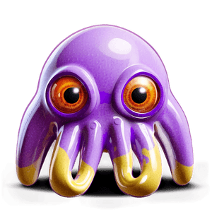 Cartoon Squid Character PNG 05242024 PNG