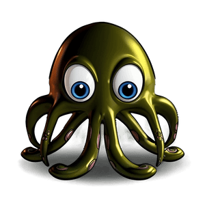 Cartoon Squid Character PNG gye89 PNG