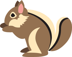 Cartoon_ Squirrel_ Side_ View.png PNG image with transparent background