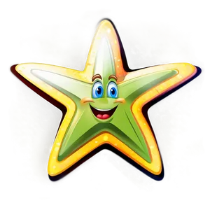 Cartoon Star D PNG Image