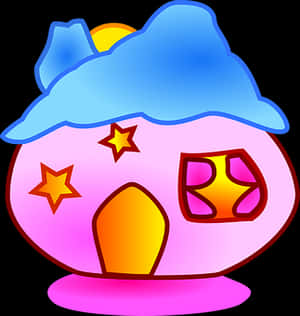 Cartoon Star House Graphic PNG with transparent background