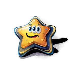 Cartoon Star Illustration Png Hol41 PNG Image