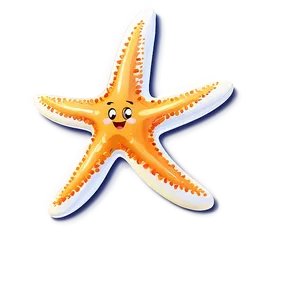 Cartoon Starfish Character Png Cee PNG Image