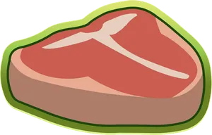 Cartoon Steak Illustration.png PNG Image