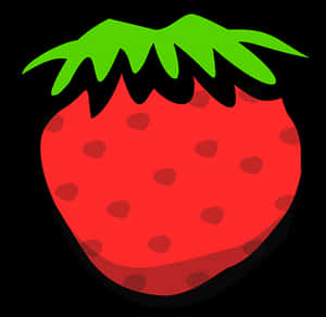 Cartoon Strawberry Graphic PNG image with transparent background