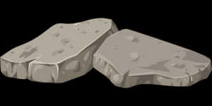 Cartoon Style Flat Rocks PNG with transparent background