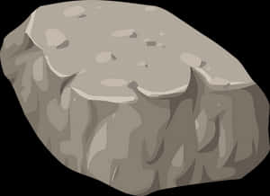Cartoon Style Gray Rock Illustration PNG image with transparent background