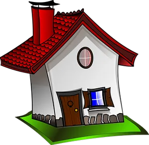 Cartoon Style Home Illustration PNG Image
