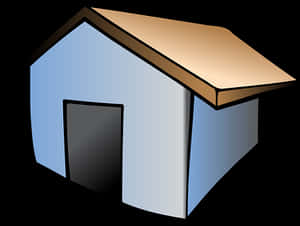 Cartoon Style Simple House PNG image with transparent background