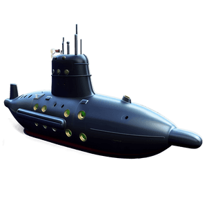 Cartoon Submarine Graphic PNG 05252024 PNG with transparent background