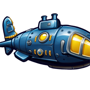 Cartoon Submarine Graphic PNG 81 PNG with transparent background