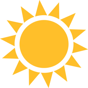 Cartoon Sun Graphic PNG Image