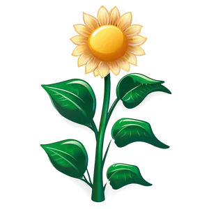 Cartoon Sunflower Transparent Png Ehn67 PNG Image