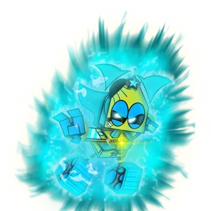 Cartoon Super Saiyan Aura Illustration PNG Image