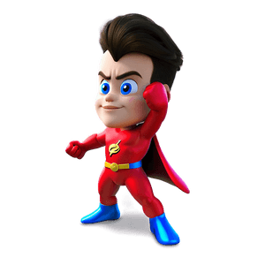 Cartoon Superhero PNG hsw13 PNG image with transparent background